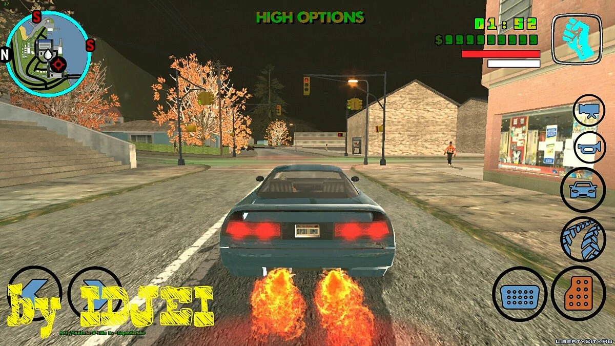 Графічна модифікація - \"ВИСОКІ НАЛАШТУВАННЯ\" / GTA San Andreas (iOS, Android)