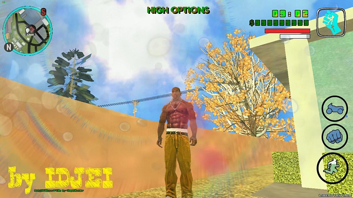 Графічна модифікація - \"ВИСОКІ НАЛАШТУВАННЯ\" / GTA San Andreas (iOS, Android)