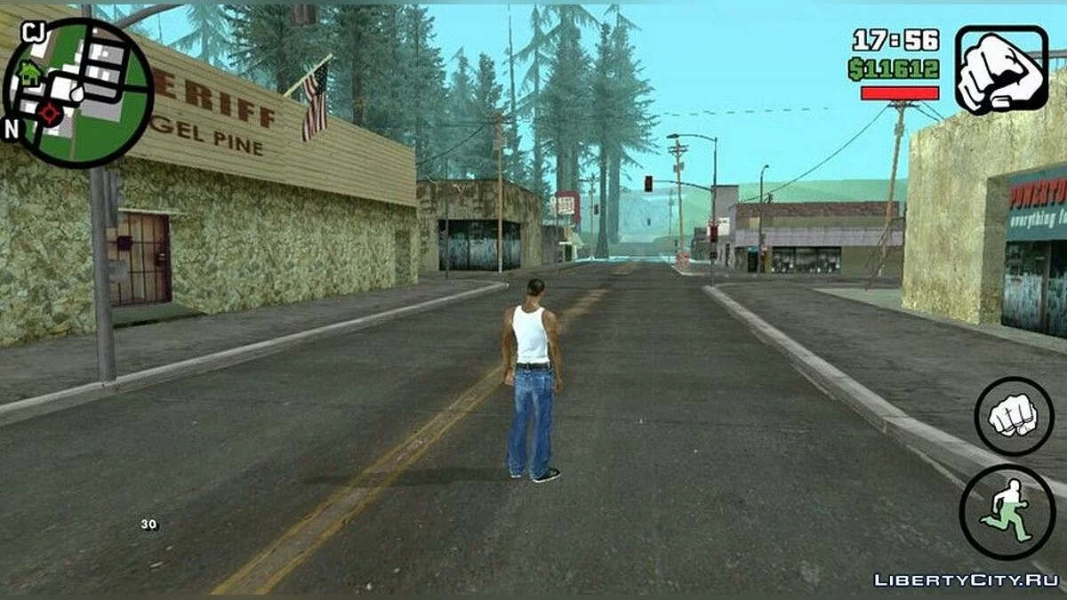 Resolução de texturas Ultra HD / GTA San Andreas (iOS, Android)