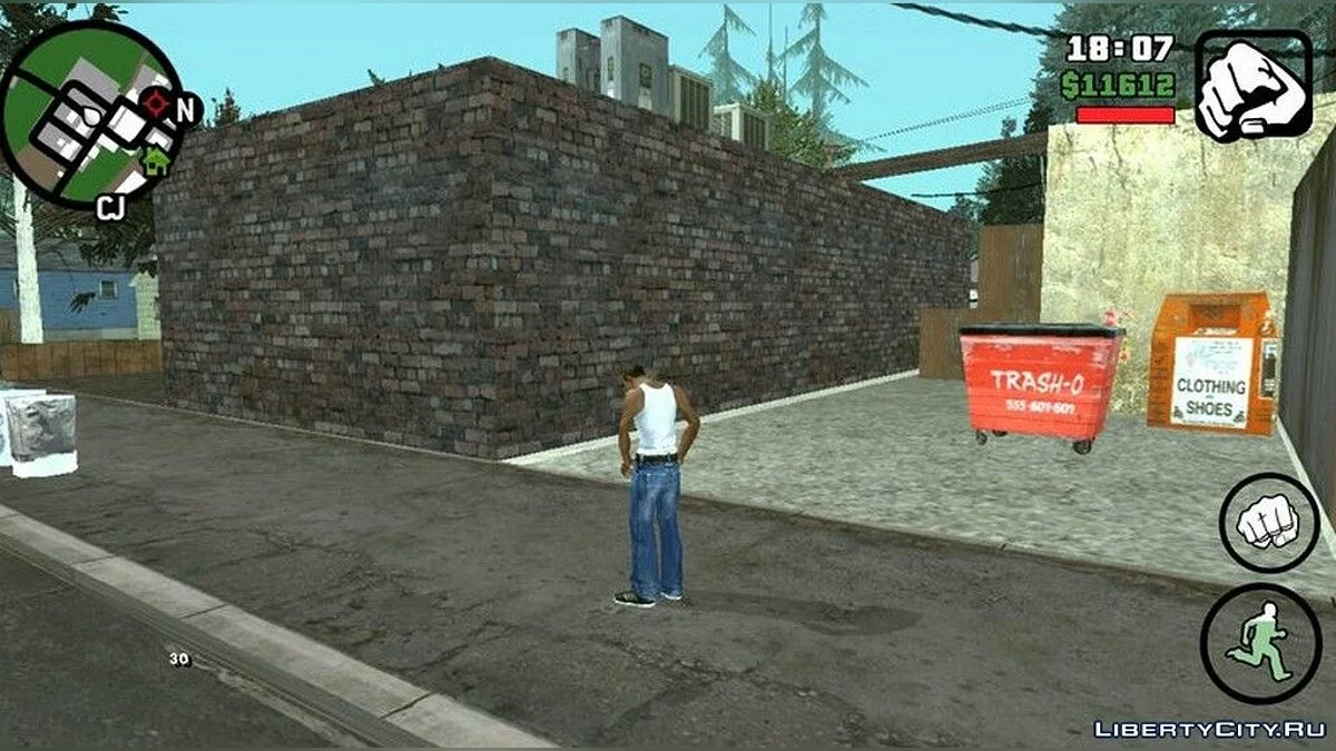 Resolução de texturas Ultra HD / GTA San Andreas (iOS, Android)