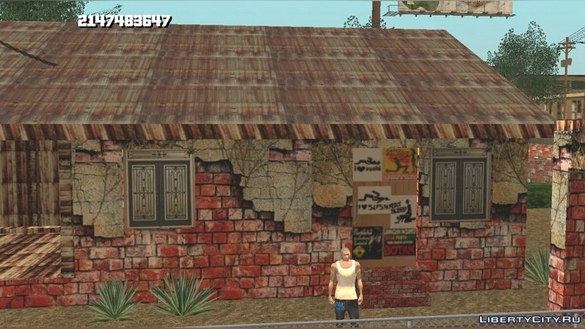 Neue Texturen für Big Smokes Haus / GTA San Andreas (iOS, Android)