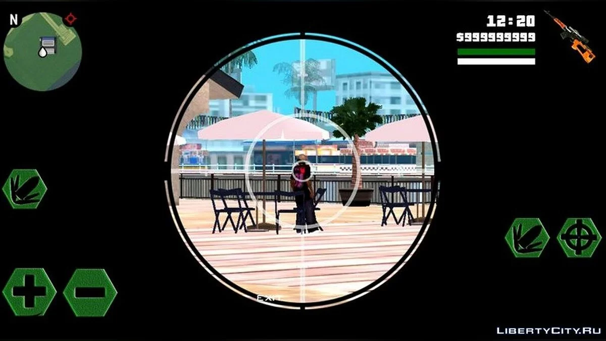 Neue sechseckige Tasten / GTA San Andreas (iOS, Android)