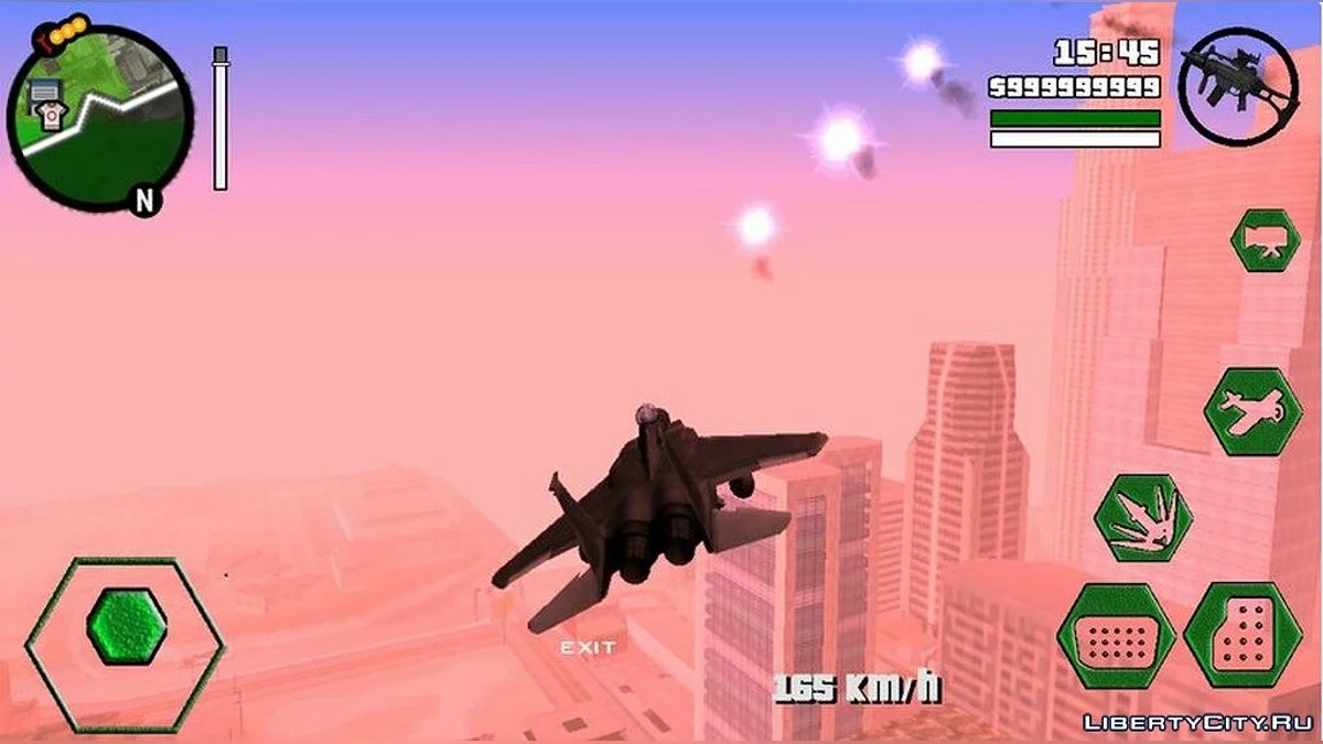 Neue sechseckige Tasten / GTA San Andreas (iOS, Android)
