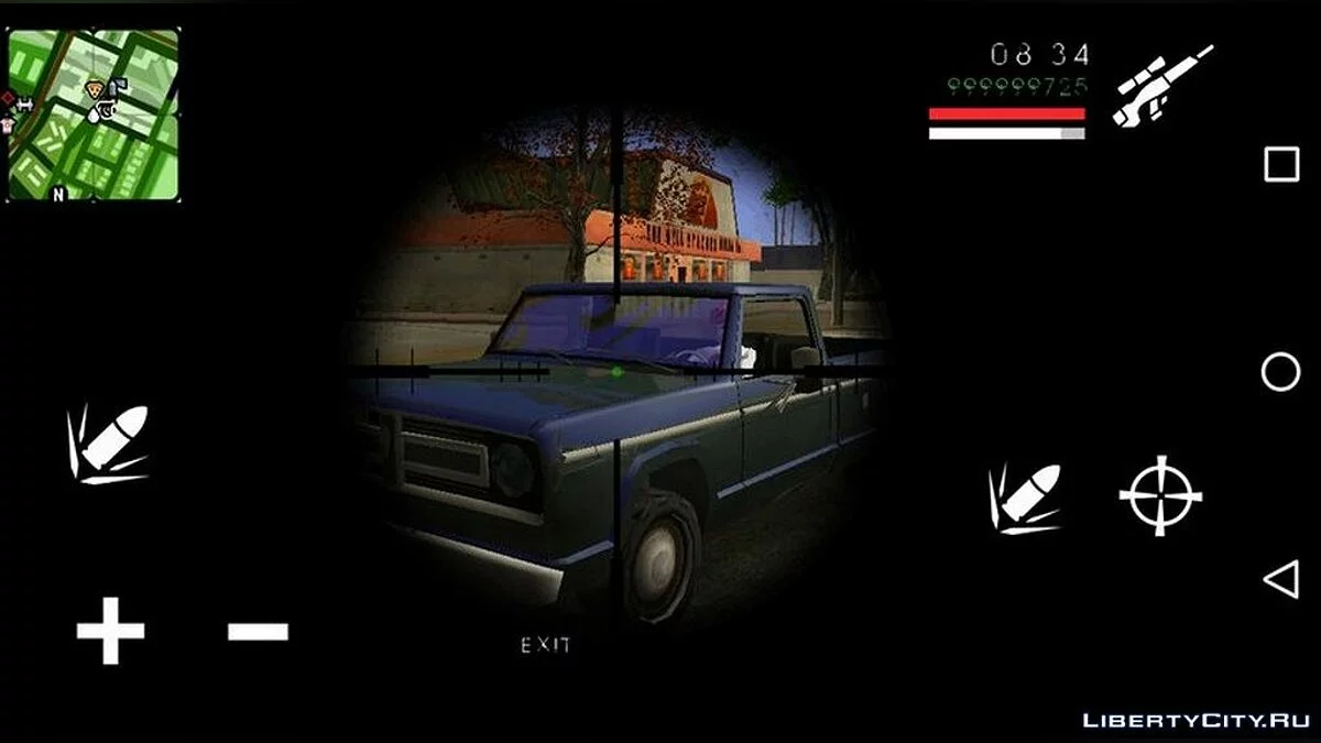 Neues Fadenkreuz für das Scharfschützengewehr / GTA San Andreas (iOS, Android)