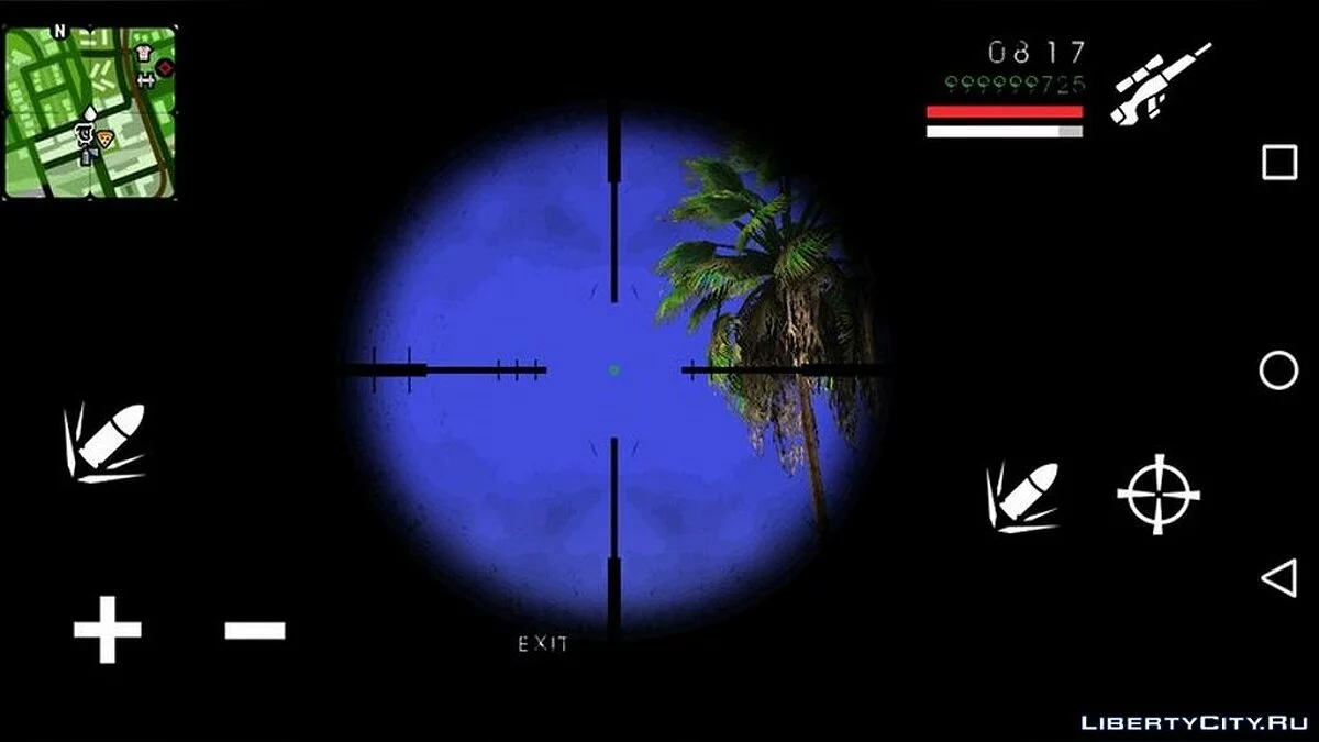 Neues Fadenkreuz für das Scharfschützengewehr / GTA San Andreas (iOS, Android)
