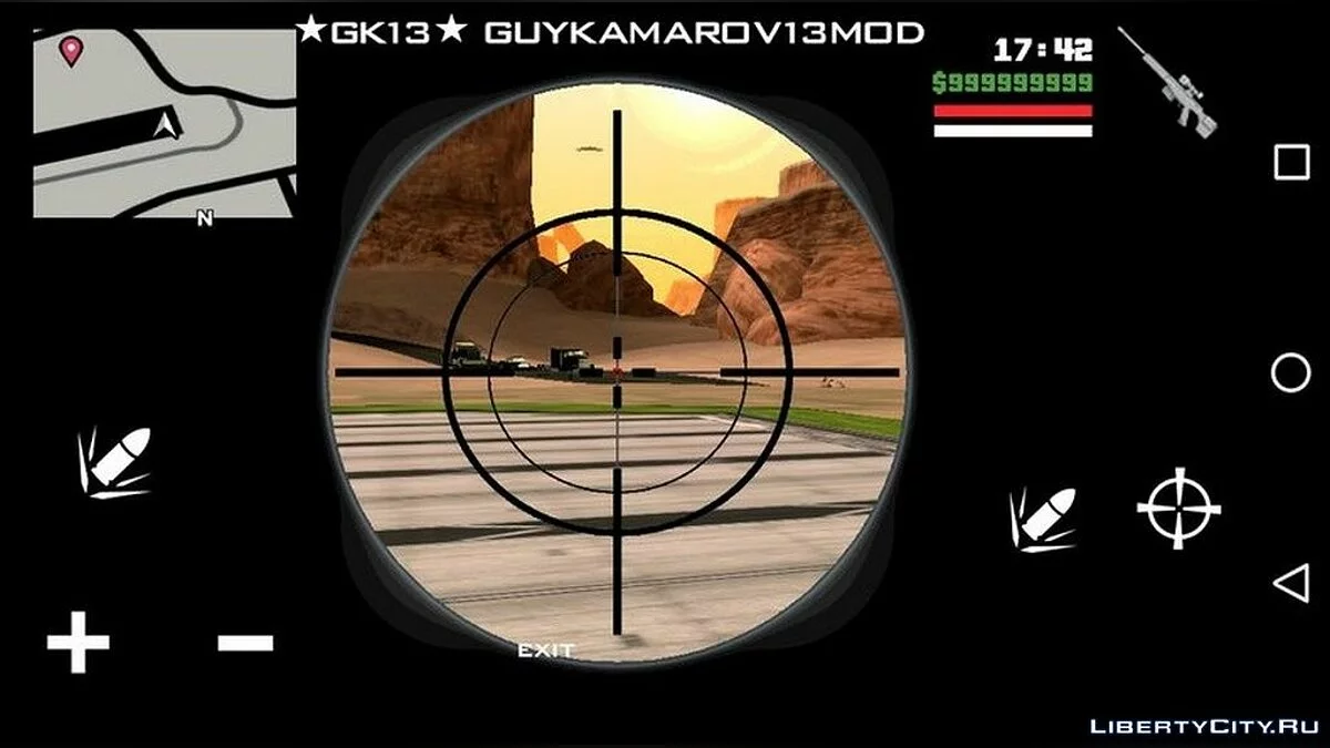 Neues Fadenkreuz für das Scharfschützengewehr / GTA San Andreas (iOS, Android)