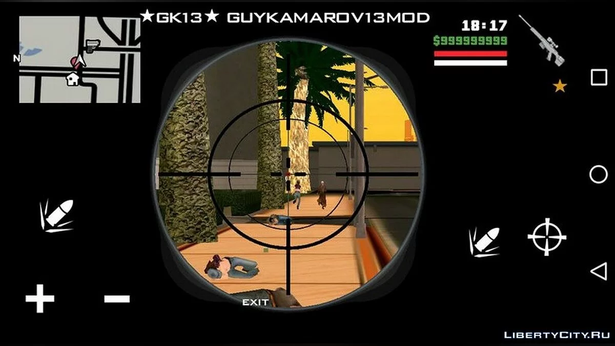 Neues Fadenkreuz für das Scharfschützengewehr / GTA San Andreas (iOS, Android)