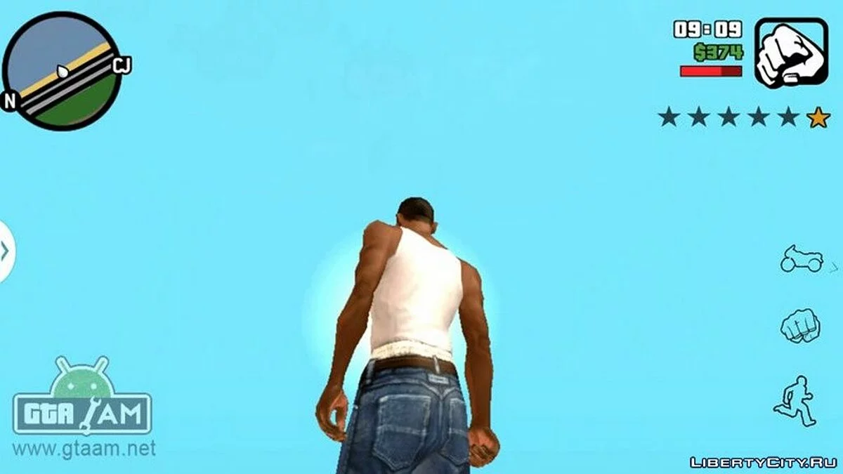 Tombol Kontrol Transparan / GTA San Andreas (iOS, Android)