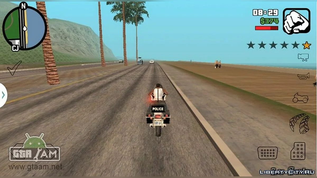 Tombol Kontrol Transparan / GTA San Andreas (iOS, Android)