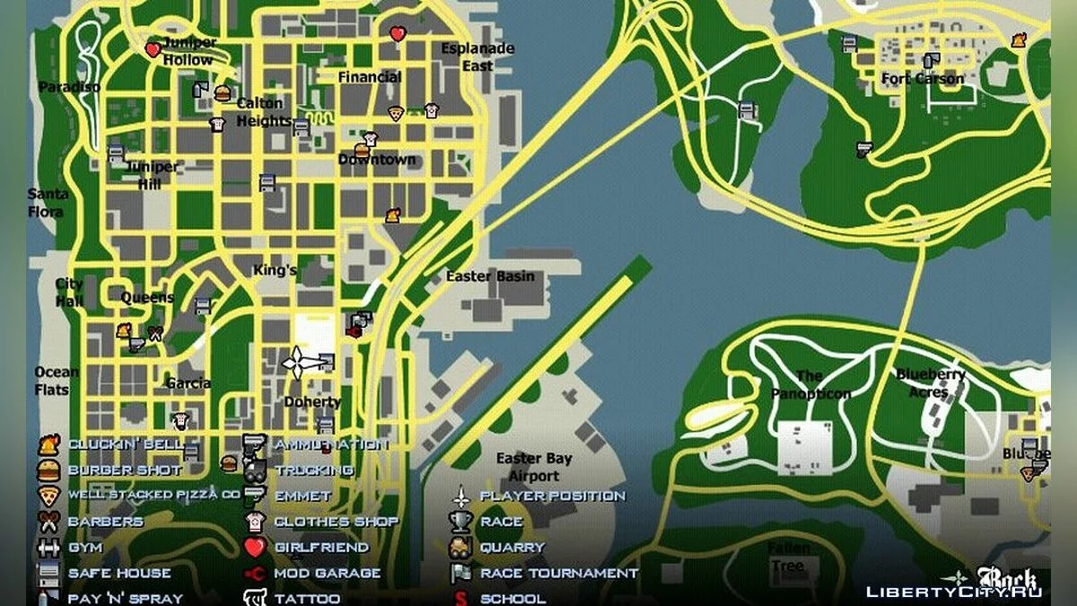 Радар у стилі Google Maps / GTA San Andreas (iOS, Android)