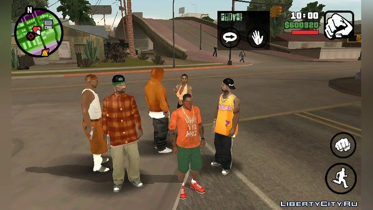 Помаранчевий - колір банди Гроув-стріт / GTA San Andreas (iOS, Android)
