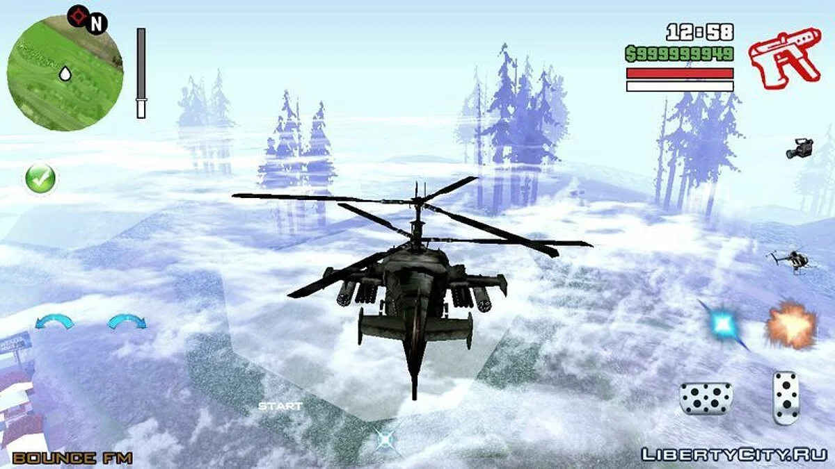 أزرار تحكم واقعية / GTA سان أندرياس (iOS، أندرويد)