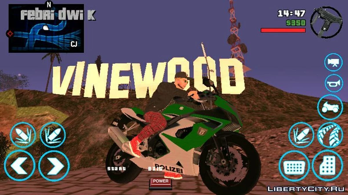 New Buttons in Blue Style / GTA San Andreas (iOS, Android)