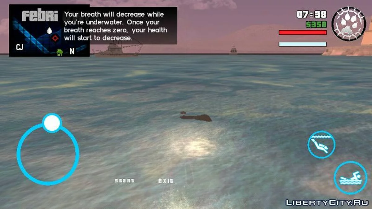 New Buttons in Blue Style / GTA San Andreas (iOS, Android)