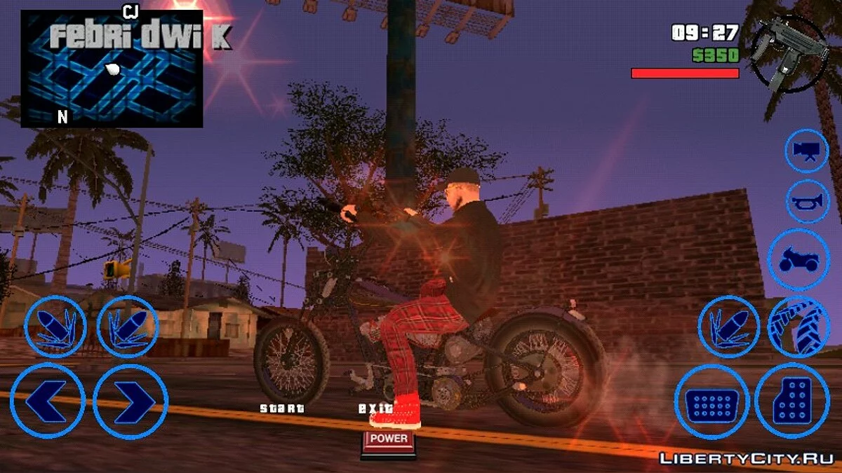New Buttons in Dark Blue Color / GTA San Andreas (iOS, Android)