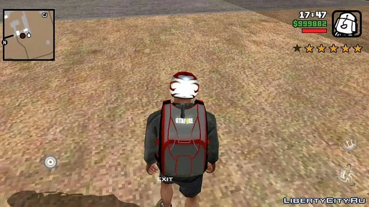 带有Parasut Free Fire的降落伞 / GTA San Andreas (iOS, Android)