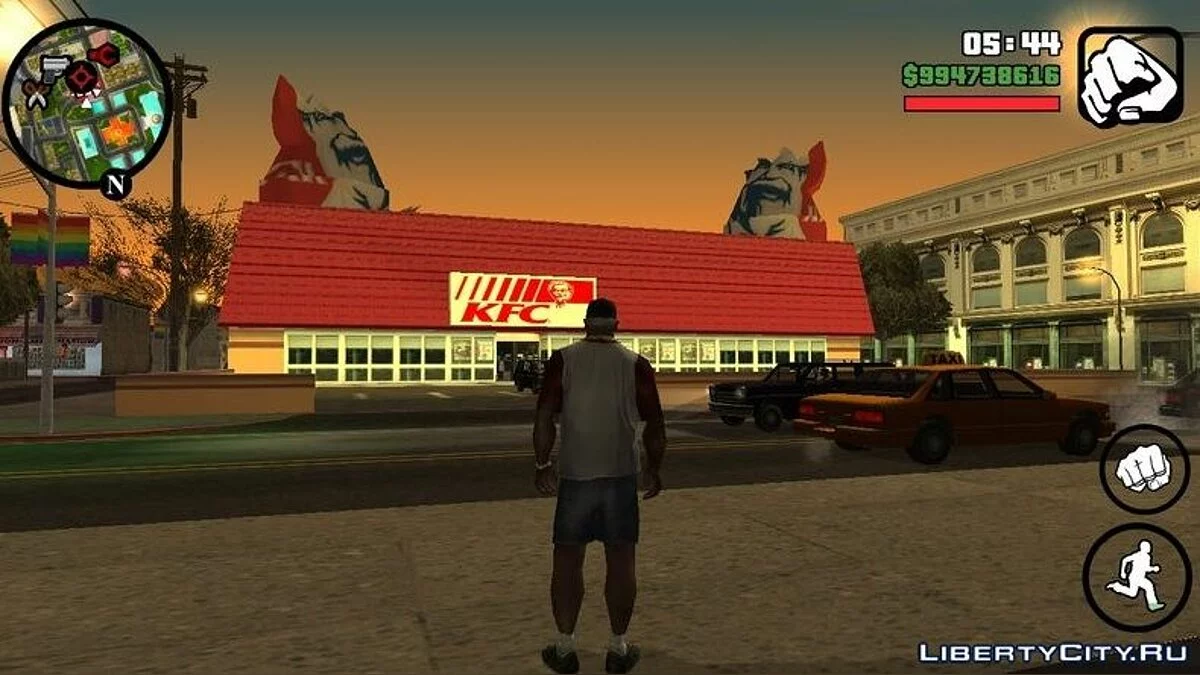 Noms réels des magasins et restaurants / GTA San Andreas (iOS, Android)