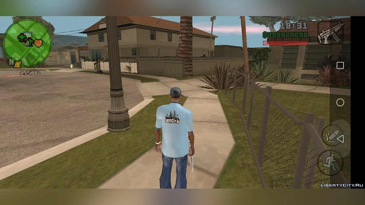 Nouveau trottoir sur Grove Street / GTA San Andreas (iOS, Android)