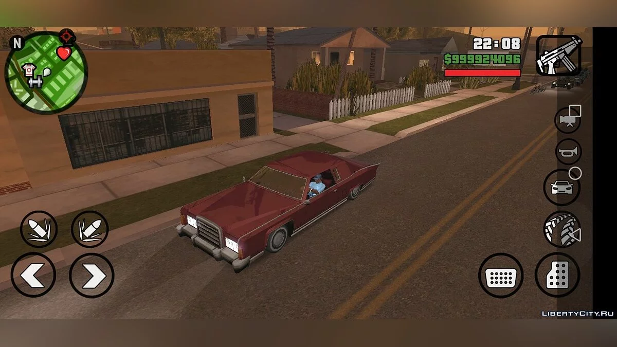 Nouveau trottoir sur Grove Street / GTA San Andreas (iOS, Android)
