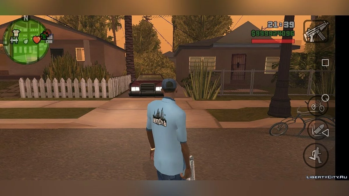 Nouveau trottoir sur Grove Street / GTA San Andreas (iOS, Android)