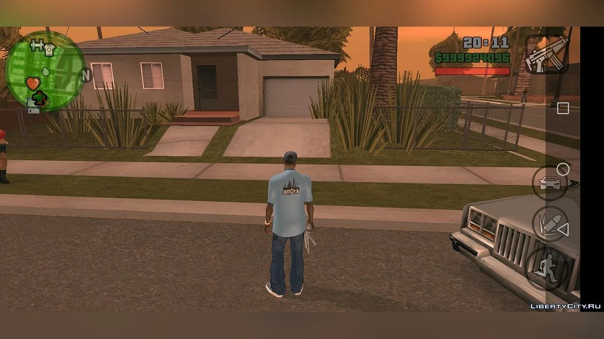 Nouveau trottoir sur Grove Street / GTA San Andreas (iOS, Android)