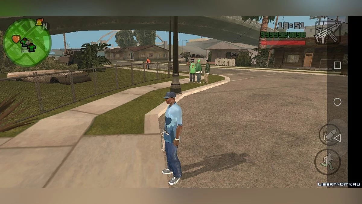 Nouveau trottoir sur Grove Street / GTA San Andreas (iOS, Android)