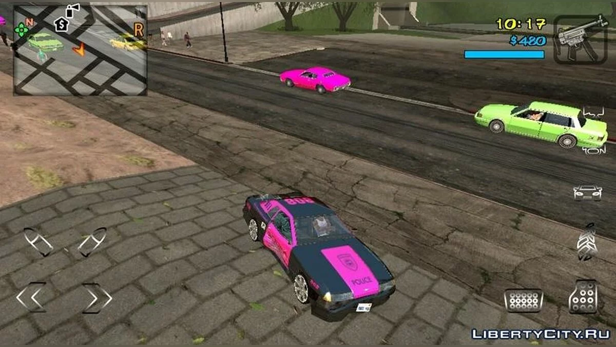 Estradas no estilo GTA 5 v2 / GTA San Andreas (iOS, Android)