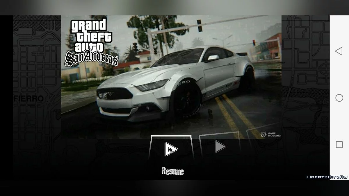 New Menu and Loading Screen Direct X / GTA San Andreas (iOS, Android)