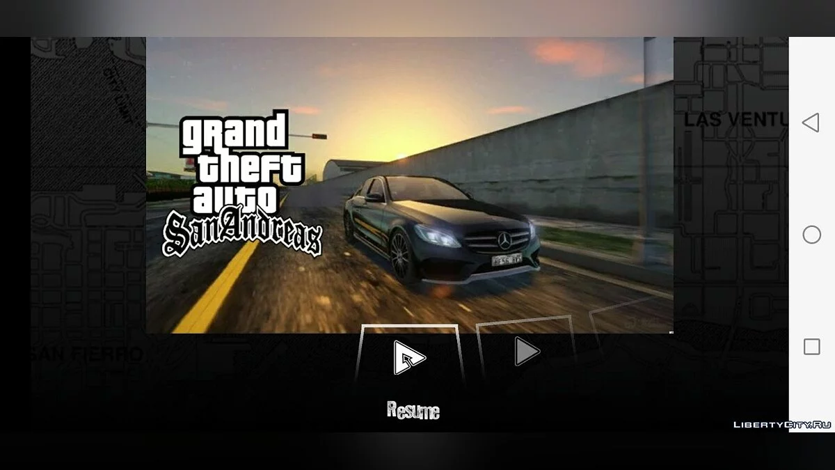 New Menu and Loading Screen Direct X / GTA San Andreas (iOS, Android)