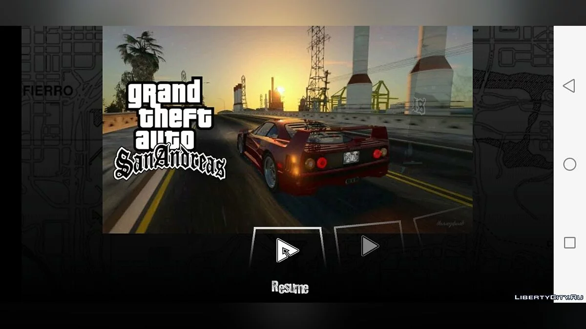 New Menu and Loading Screen Direct X / GTA San Andreas (iOS, Android)