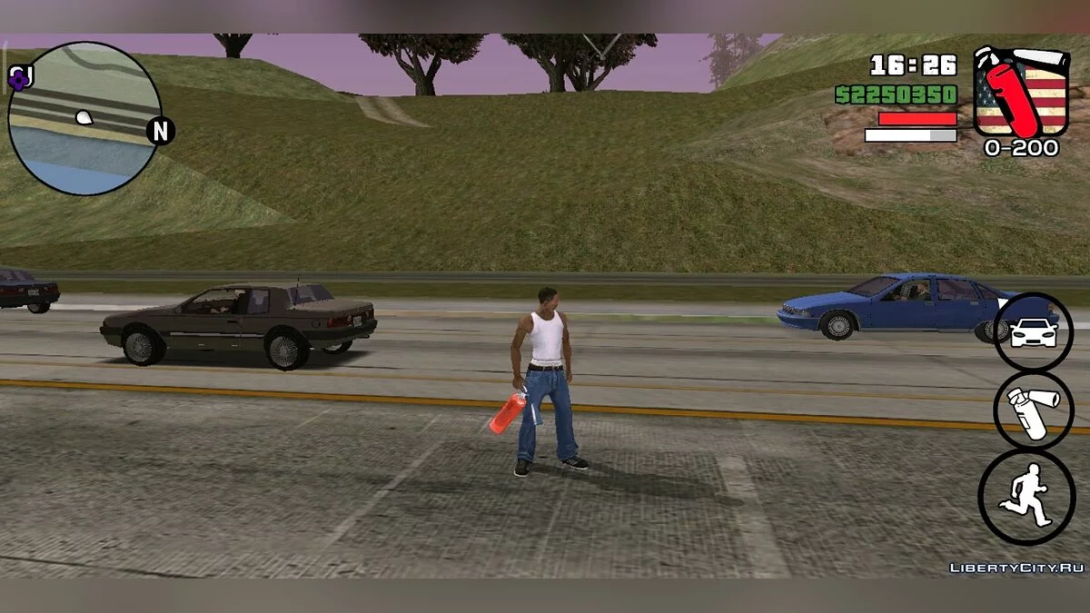 Nouveaux icônes au style USA / GTA San Andreas (iOS, Android)