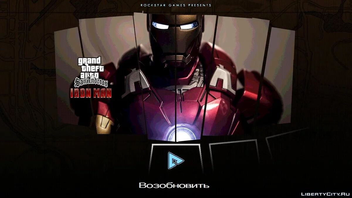 Iron Man Style Menu and Loading Screen / GTA San Andreas (iOS, Android)