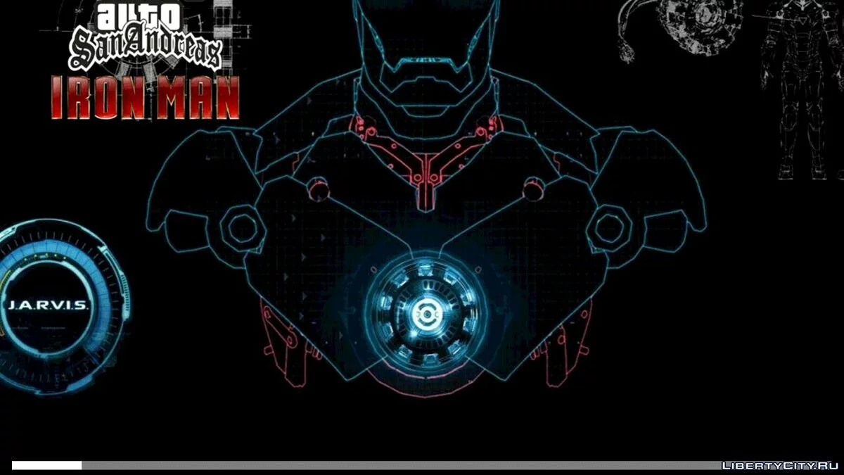 Iron Man Style Menu and Loading Screen / GTA San Andreas (iOS, Android)