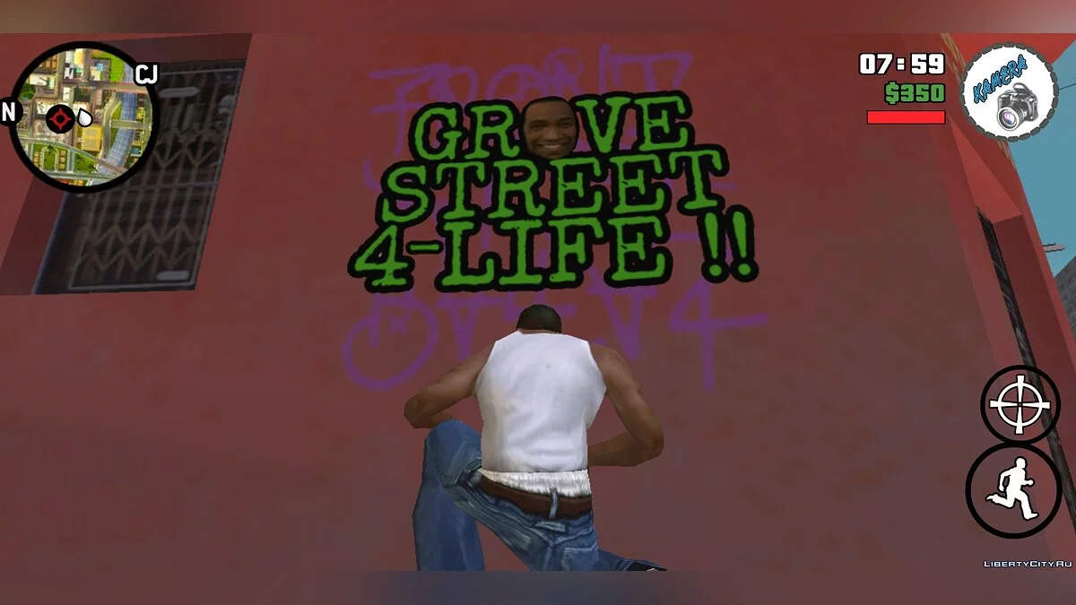 رذاذ علامة HD جديد لجروف / GTA سان أندرياس (iOS، أندرويد)