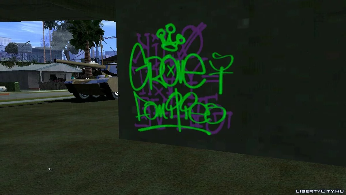 Grafiti Baru untuk Grove Street / GTA San Andreas (iOS, Android)