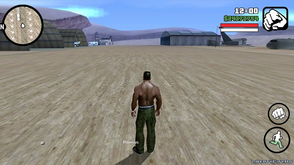 Peta dan radar yang digambar dengan pensil / GTA San Andreas (iOS, Android)
