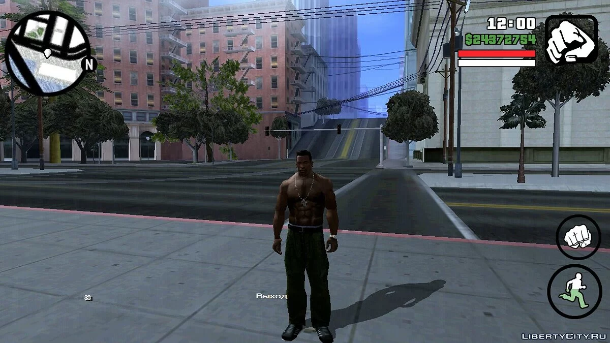 Peta dan radar yang digambar dengan pensil / GTA San Andreas (iOS, Android)