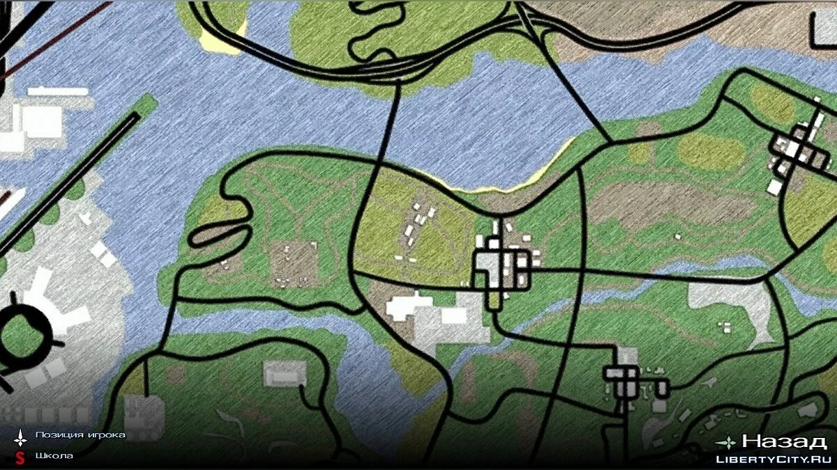 Peta dan radar yang digambar dengan pensil / GTA San Andreas (iOS, Android)