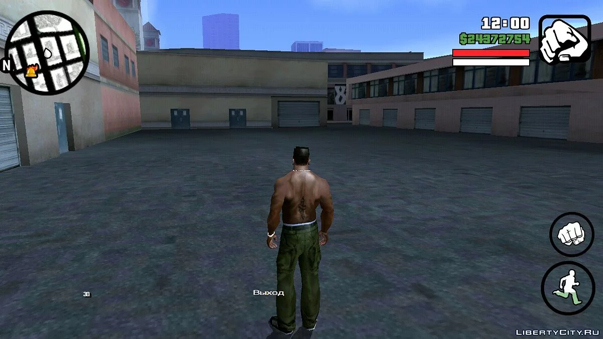 Peta dan radar yang digambar dengan pensil / GTA San Andreas (iOS, Android)