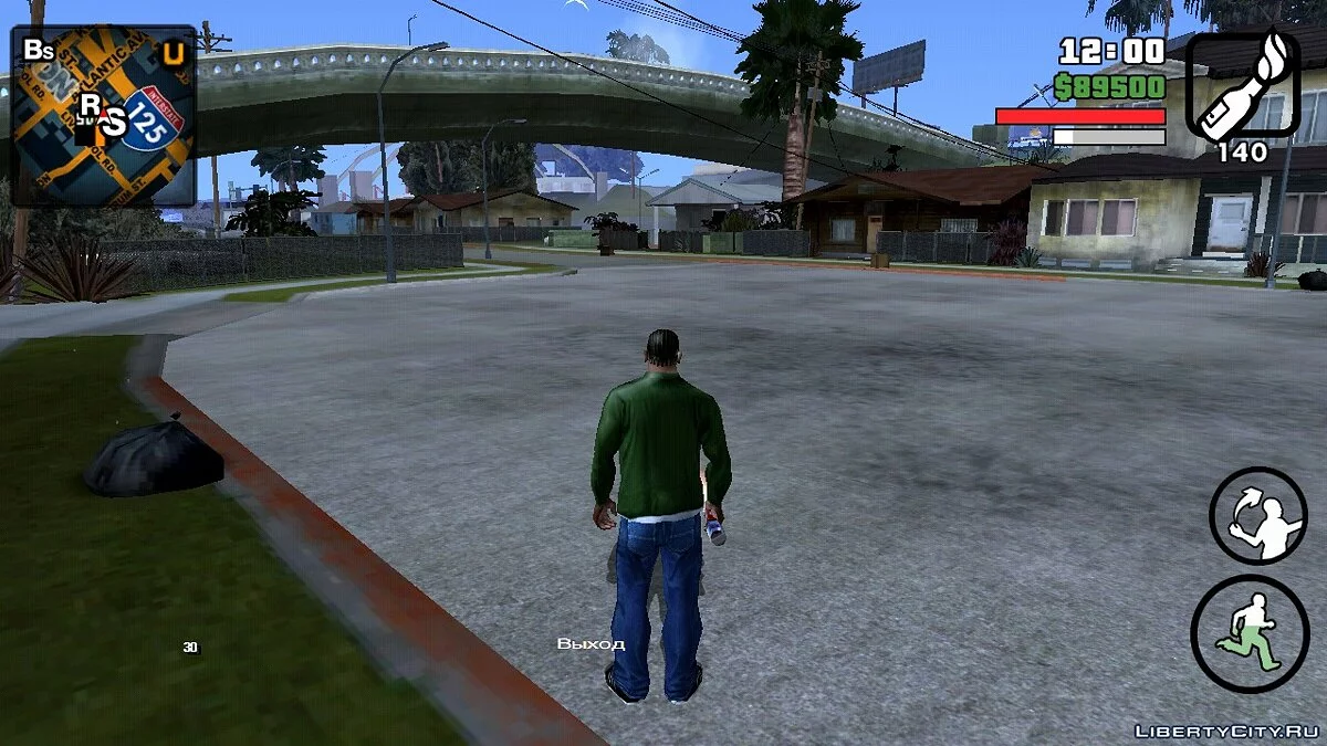 Peta dan radar bergaya balapan (Ada ikon) / GTA San Andreas (iOS, Android)
