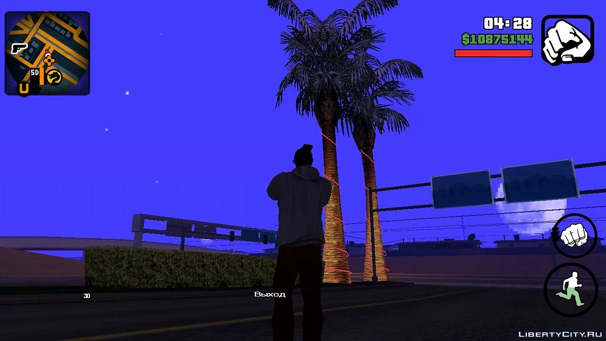 Peta dan radar bergaya balapan (Ada ikon) / GTA San Andreas (iOS, Android)