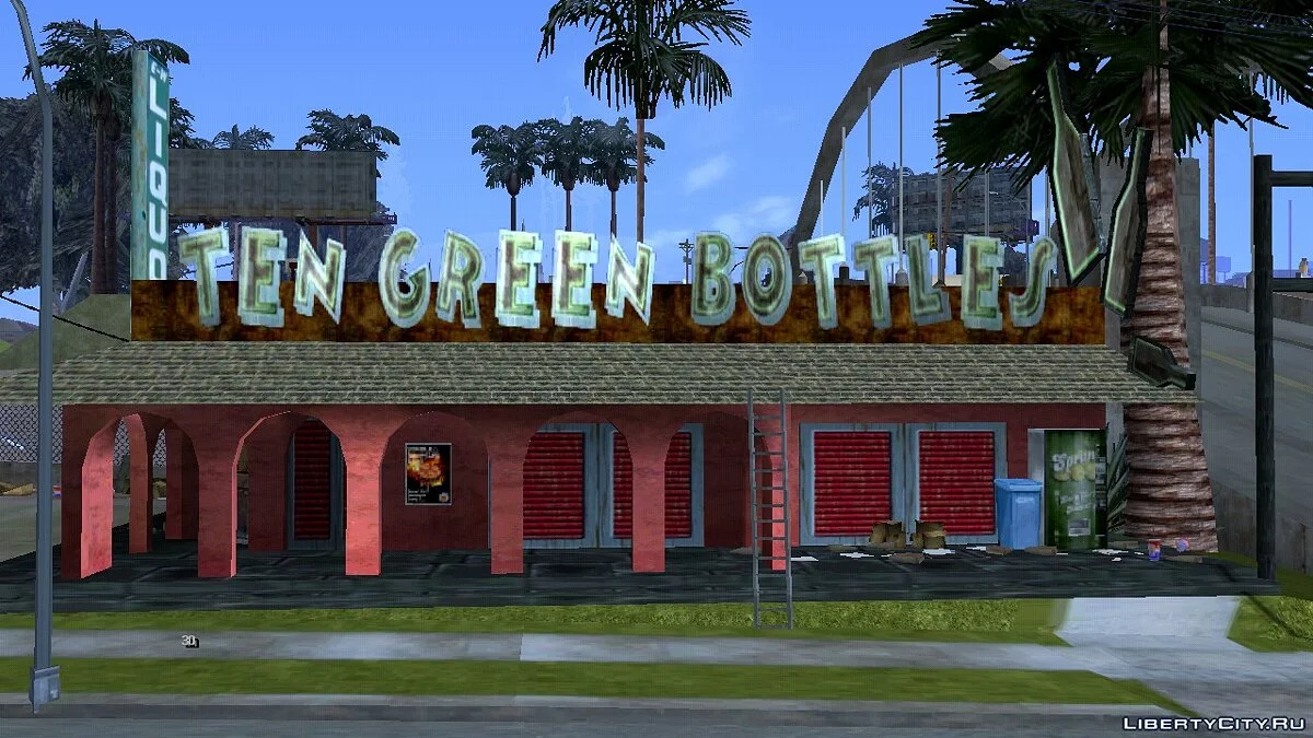 Оновлені текстури бару \"Десять зелених пляшок\" / GTA San Andreas (iOS, Android)