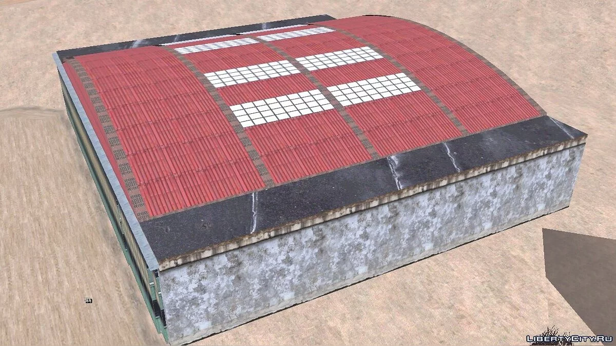 Nuevas texturas para el hangar en el aeropuerto abandonado / GTA San Andreas (iOS, Android)
