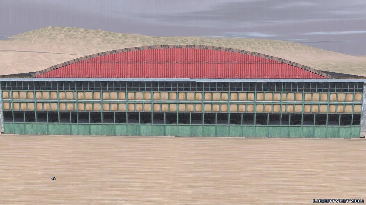Nuevas texturas para el hangar en el aeropuerto abandonado / GTA San Andreas (iOS, Android)