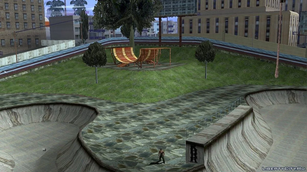 Нові текстури для скейт-парку в Лос-Сантосі / GTA San Andreas (iOS, Android)