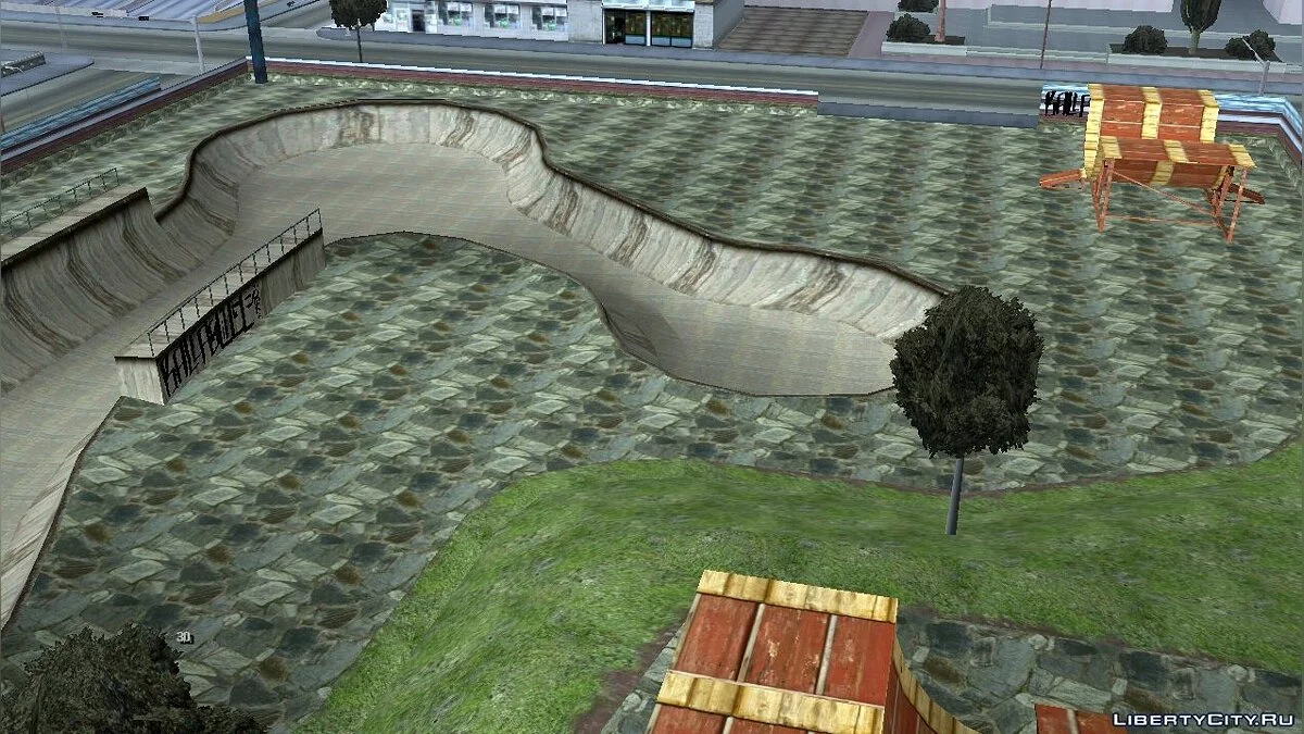 Нові текстури для скейт-парку в Лос-Сантосі / GTA San Andreas (iOS, Android)