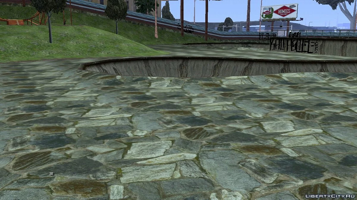 Нові текстури для скейт-парку в Лос-Сантосі / GTA San Andreas (iOS, Android)