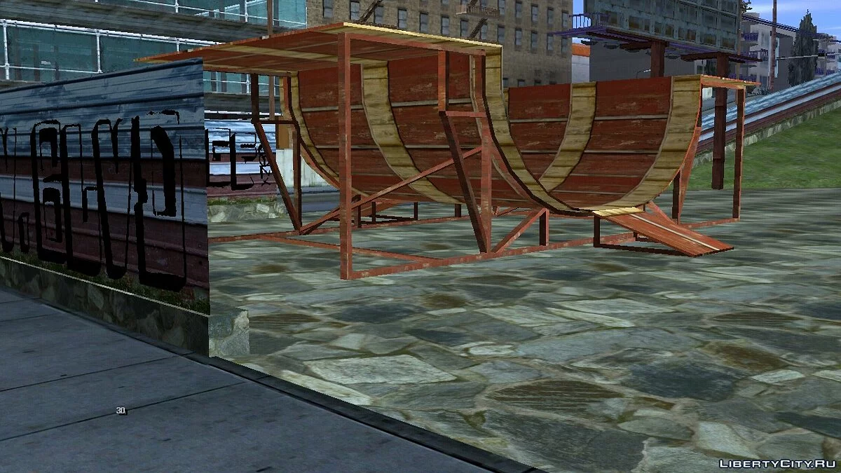Нові текстури для скейт-парку в Лос-Сантосі / GTA San Andreas (iOS, Android)