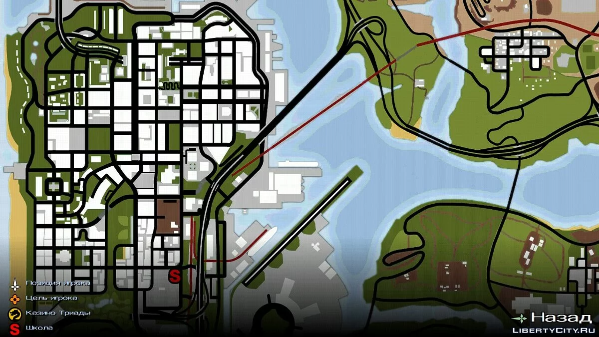 Peta dan Radar yang Ditingkatkan (HQ) / GTA San Andreas (iOS, Android)