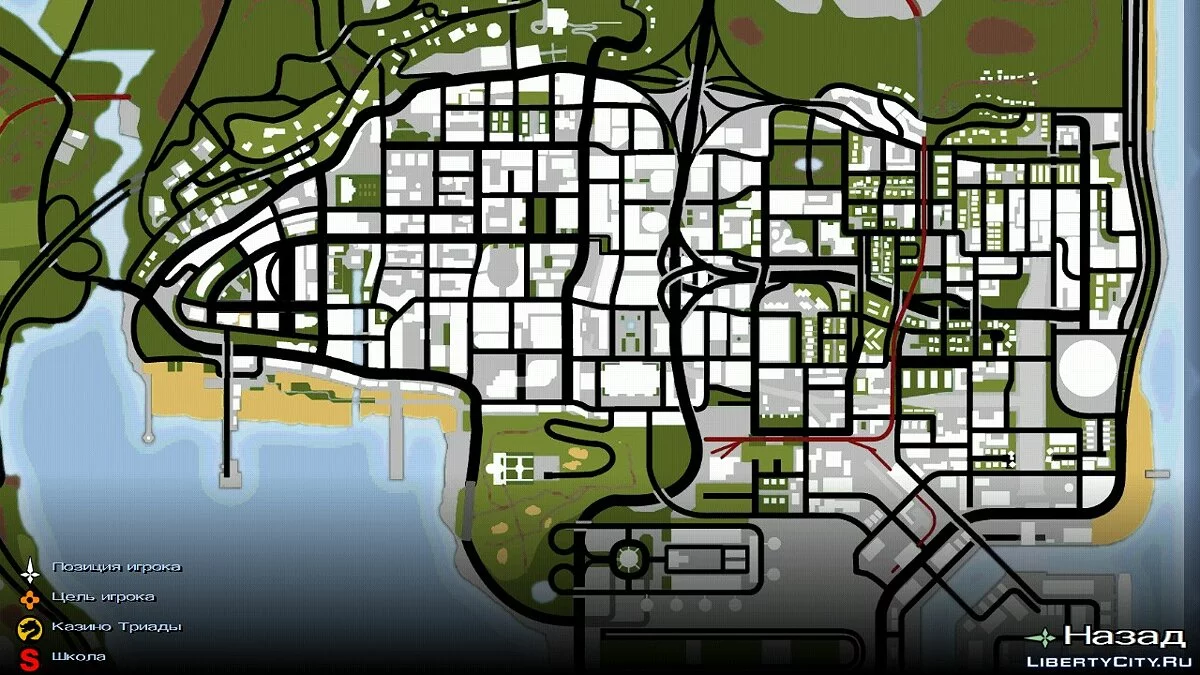 Peta dan Radar yang Ditingkatkan (HQ) / GTA San Andreas (iOS, Android)